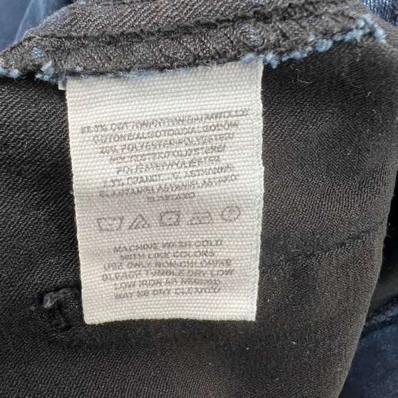 Free People Blue Skinny Pull On Rough Hem Jeans Size 26 - Picture 5 of 6